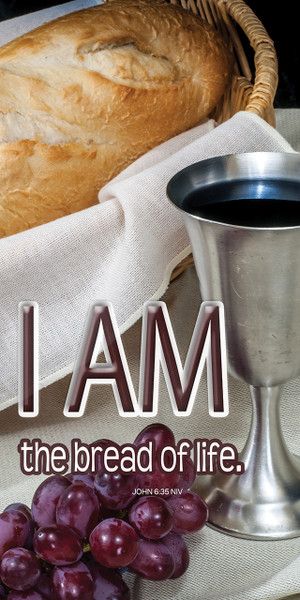 "I Am" banners are designed to promote the biblical "I AM" statements of Jesus Christ, which declare His deity and multifaceted nature. These banners are used to visually reinforce the identity of Jesus, helping congregants focus on who He is and what He has done.

And if you want something uniquely yours, contact us! Our design professionals will create a special design with your information - all at no extra charge!
