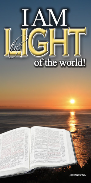 "I Am" banners are designed to promote the biblical "I AM" statements of Jesus Christ, which declare His deity and multifaceted nature. These banners are used to visually reinforce the identity of Jesus, helping congregants focus on who He is and what He has done.

And if you want something uniquely yours, contact us! Our design professionals will create a special design with your information - all at no extra charge!
