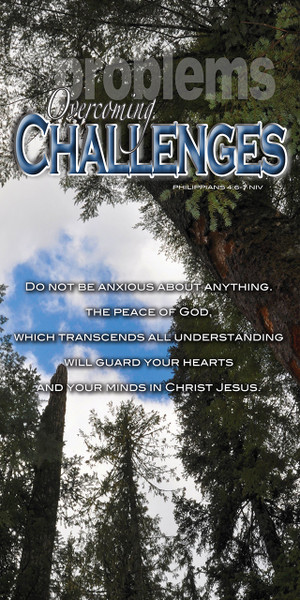 Motivational theme banners are designed to inspire, encourage, and spiritually uplift congregants and visitors. These banners feature powerful Bible verses, uplifting quotes, and thematic phrases to promote a hopeful tone for worship.

And if you want something uniquely yours, contact us! Our design professionals will create a special design with your information - all at no extra charge!