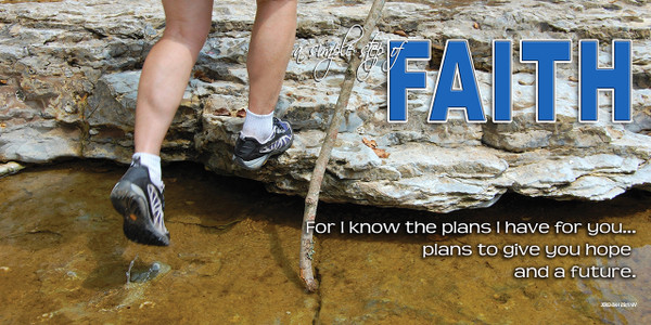 Motivational theme banners are designed to inspire, encourage, and spiritually uplift congregants and visitors. These banners feature powerful Bible verses, uplifting quotes, and thematic phrases to promote a hopeful tone for worship.

And if you want something uniquely yours, contact us! Our design professionals will create a special design with your information - all at no extra charge!