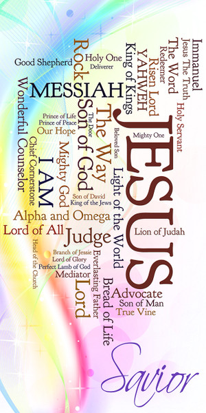 The names of Jesus series includes church banners that serve as visual focal points for worship. This series utilizes word clouds for the many names and titles of Jesus. These banners feature bold lettering and vibrant imagery, transforming the worship space and reinforcing sermon series on the divine names of Jesus, such as "Light of the World," "Good Shepherd," and "King of Kings".

And if you want something uniquely yours, contact us! Our design professionals will create a special design with your information - all at no extra charge!