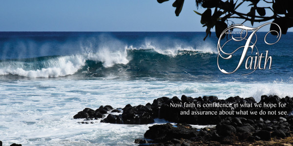 Church Banner featuring Rolling Wave with Faith Theme