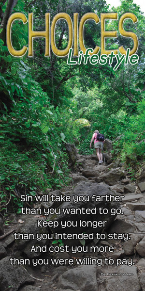 Church Banner featuring Kalalau Hiking Trail with Inspirational Theme