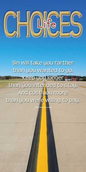 Church Banner featuring Airplane Runway with Inspirational Theme