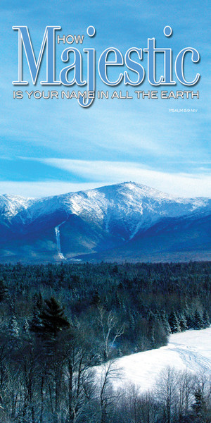 Church Banner featuring Mt. Washington View with Inspirational Theme