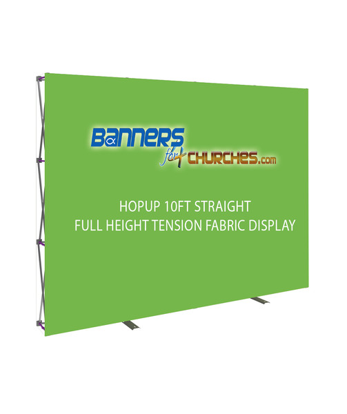 Hopup 10' Straight Fabric Display
