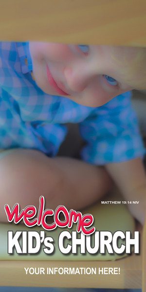 Children's church banners are designed to be bright, engaging, and welcoming, featuring themes like Bible stories, VBS dates, and colorful welcome messages. Common options include vinyl banners, retractable displays, and wall decals for youth-focused spaces.

And if you want something uniquely yours, contact us! Our design professionals will create a special design with your information - all at no extra charge!