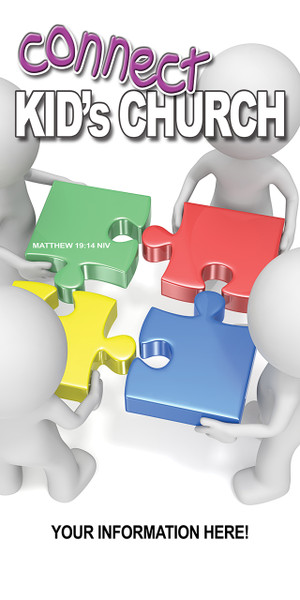 Children's church banners are designed to be bright, engaging, and welcoming, featuring themes like Bible stories, VBS dates, and colorful welcome messages. Common options include vinyl banners, retractable displays, and wall decals for youth-focused spaces.

And if you want something uniquely yours, contact us! Our design professionals will create a special design with your information - all at no extra charge!