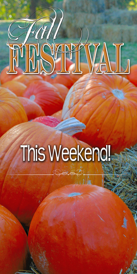 Thanksgiving church service banners promote worship, gratitude, and community gatherings, typically featuring warm autumn colors, harvest imagery, and uplifting Bible verses. Popular designs include phrases like "Give Thanks" designed to create a welcoming atmosphere for parishioners, available in vinyl or fabric options.

And if you want something uniquely yours, contact us! Our design professionals will create a special design with your information - all at no extra charge!