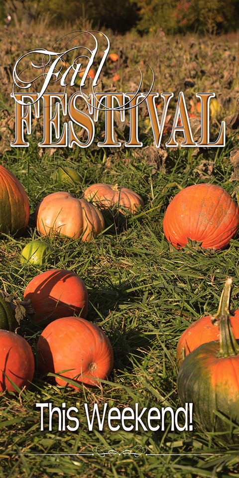 Thanksgiving church service banners promote worship, gratitude, and community gatherings, typically featuring warm autumn colors, harvest imagery, and uplifting Bible verses. Popular designs include phrases like "Give Thanks" designed to create a welcoming atmosphere for parishioners, available in vinyl or fabric options.

And if you want something uniquely yours, contact us! Our design professionals will create a special design with your information - all at no extra charge!