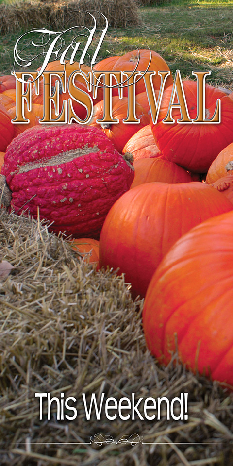 Thanksgiving church service banners promote worship, gratitude, and community gatherings, typically featuring warm autumn colors, harvest imagery, and uplifting Bible verses. Popular designs include phrases like "Give Thanks" designed to create a welcoming atmosphere for parishioners, available in vinyl or fabric options.

And if you want something uniquely yours, contact us! Our design professionals will create a special design with your information - all at no extra charge!