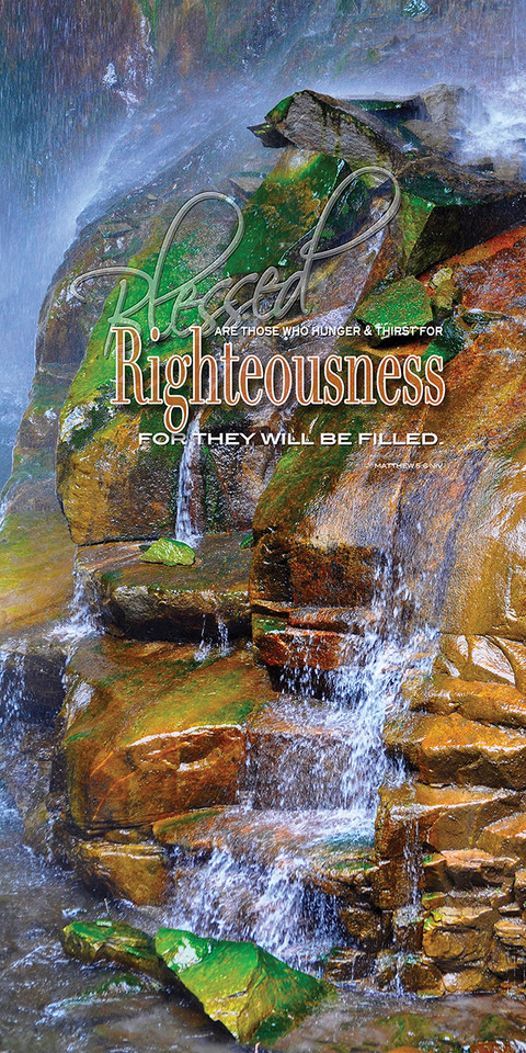 Banners promoting the Beatitudes theme in church services serve as visual, thematic, and educational tools that highlight Jesus’ teaching on the Sermon on the Mount (Matthew 5:3–12). These banners are often used to enhance worship, complement sermon series, and visually define the sanctuary space.

And if you want something uniquely yours, contact us! Our design professionals will create a special design with your information - all at no extra charge!