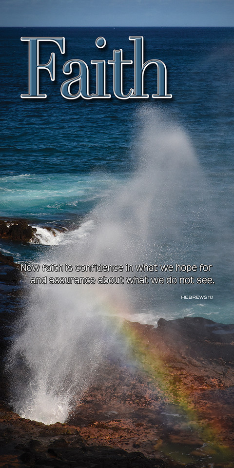 Banners promoting faith for church services are visual tools used to enhance worship, communicate key messages, and welcome visitors. They feature vibrant designs, scripture verses (e.g., Psalm 119:105, Romans 12:5), and symbols like crosses, doves, or light to inspire, teach, and create a sacred atmosphere.

And if you want something uniquely yours, contact us! Our design professionals will create a special design with your information - all at no extra charge!