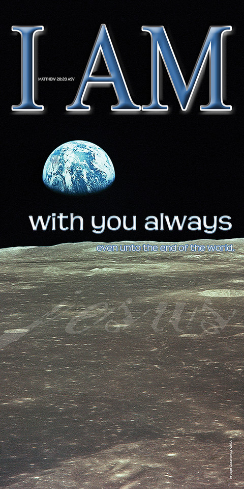 "I Am" banners are designed to promote the biblical "I AM" statements of Jesus Christ, which declare His deity and multifaceted nature. These banners are used to visually reinforce the identity of Jesus, helping congregants focus on who He is and what He has done.

And if you want something uniquely yours, contact us! Our design professionals will create a special design with your information - all at no extra charge!