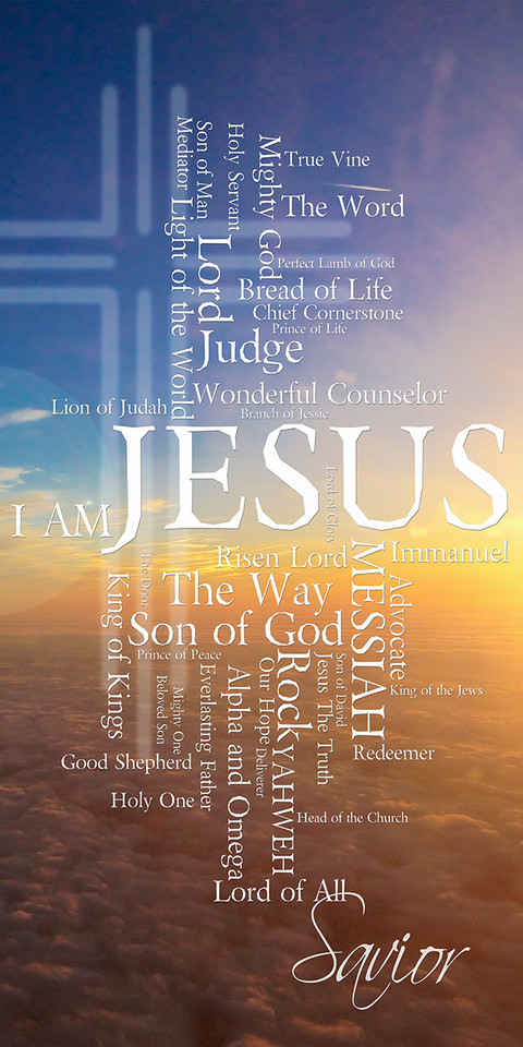 The names of Jesus series includes church banners that serve as visual focal points for worship. This series utilizes word clouds for the many names and titles of Jesus. These banners feature bold lettering and vibrant imagery, transforming the worship space and reinforcing sermon series on the divine names of Jesus, such as "Light of the World," "Good Shepherd," and "King of Kings".

And if you want something uniquely yours, contact us! Our design professionals will create a special design with your information - all at no extra charge!