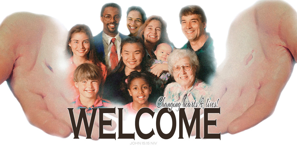 Church Banner with Everyone's Welcome Theme