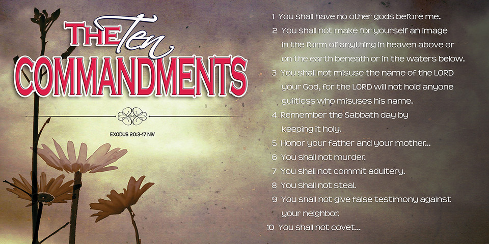 Banners featuring the 10 Commandments are available in various styles, color, and materials, often designed for churches and classrooms. Options range from traditional stone tablet designs to colorful, educational banners for children and embroidered, embellished styles for sanctuaries.

And if you want something uniquely yours, contact us! Our design professionals will create a special design with your information - all at no extra charge!