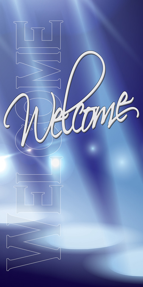 Church welcome banners are visual tools designed to create an inviting atmosphere, directing visitors while communicating key information like service times, the church name, or welcoming messages. Common types include durable outdoor vinyl banners for curb appeal, vertical feather flags, and indoor retractable banners for lobbies.

And if you want something uniquely yours, contact us! Our design professionals will create a special design with your information - all at no extra charge!