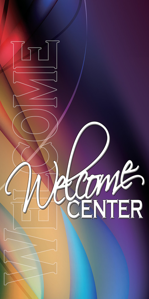 Church welcome banners are visual tools designed to create an inviting atmosphere, directing visitors while communicating key information like service times, the church name, or welcoming messages. Common types include durable outdoor vinyl banners for curb appeal, vertical feather flags, and indoor retractable banners for lobbies.

And if you want something uniquely yours, contact us! Our design professionals will create a special design with your information - all at no extra charge!