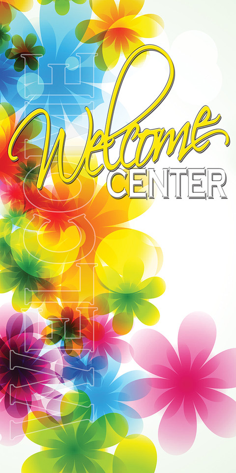 Church welcome banners are visual tools designed to create an inviting atmosphere, directing visitors while communicating key information like service times, the church name, or welcoming messages. Common types include durable outdoor vinyl banners for curb appeal, vertical feather flags, and indoor retractable banners for lobbies.

And if you want something uniquely yours, contact us! Our design professionals will create a special design with your information - all at no extra charge!