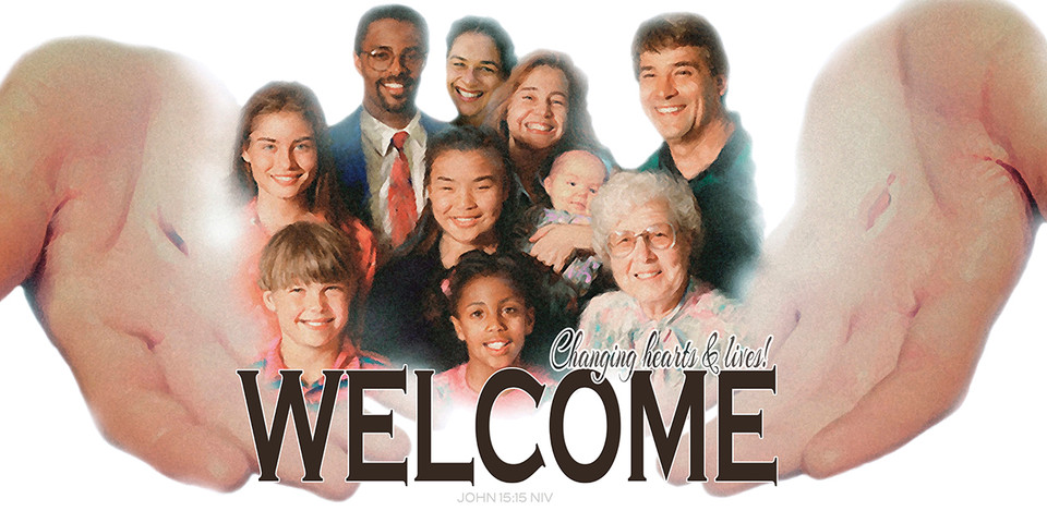 Church welcome banners are visual tools designed to create an inviting atmosphere, directing visitors while communicating key information like service times, the church name, or welcoming messages. Common types include durable outdoor vinyl banners for curb appeal, vertical feather flags, and indoor retractable banners for lobbies.

And if you want something uniquely yours, contact us! Our design professionals will create a special design with your information - all at no extra charge!