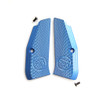 75 Aluminum Grips Long Checker Blue