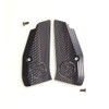 75 Aluminum Grips Short Checker Black