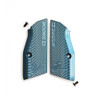 CZ Shadow 2 Grips - Short, Blue (Hard Elox)