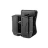 FAB SCORPUS Dbl Mag Pouch Paddle/Belt Swivel Blk, for Glock 9/.40