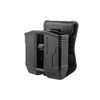 FAB SCORPUS Dbl Mag Pouch Paddle/Belt Swivel Blk, for  Glock 9/.40 