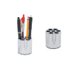 GG&G Magnum Cylinder Pen & Pencil Holder Desk Accessory Chrm