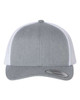 Leatherwood Retro Trucker Cap Heather Grey/White