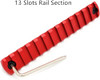 Phase 5 MLOK Picatinny Rail Section 13 Slot - RED ANODIZE