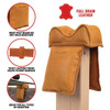 Allen Boulder Leather Window Mount Filled Shooting Rest, Light Brown
