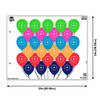 Allen EZ Aim FUN Balloon Blast Paper Shooting Target, 24" x 19," 4-Pack, Multi