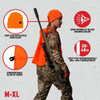 Allen Allen Company Stocking Cap & Vest Combo, Men's, M-XL, Blaze Orange