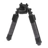 Allen Helix Rifle Bipod Low Picatinny Rail Mount - Rapid-Snap Legs - Black