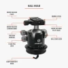 Athlon Midas CF40 Carbon Fiber Tripod 40mm Tube, 55mm Ball