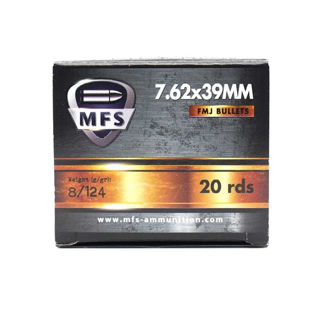 FMJ  MFS 7.62x39 124 Grain FMJ Box/20