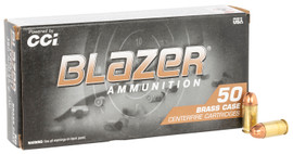 CCI Blazer .380ACP 95gr FMJ Box of 50 CCI5202 Wolverine Supplies