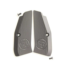 CZ 75 Aluminum Grips Long Checker Black