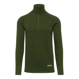 Thermowave Men's 2-in-1 1/2 Zip LS Shirt Chaki L