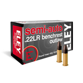 Eley Semi-Auto Benchrest Outlaw .22LR 40gr RN Box/50