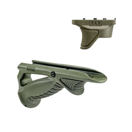 FAB Defense Rubberized MLOK Ergo Angled Grip Combo Pk Green