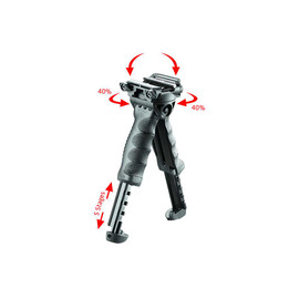 FAB T-POD G2 Tactical Foregrip & Bipod Rotating QR Black