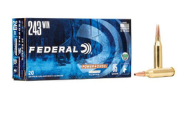 Federal Power-Shok .243 Win 85 Grain 3200fps Copper Hollow Point Box/20