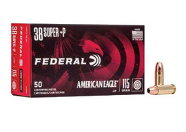 Federal American Eagle .38 Super 115gr JHP Box 50
