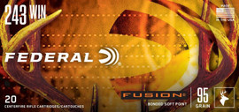 Federal Fusion .243 Win 95gr 2980 fps Bonded Soft Point Box/20