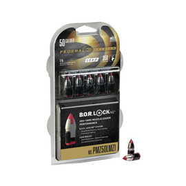 Federal Lead Tipped Muzzleloader Bullets .50 Cal 350gr B.O.R. Lock Qty/15