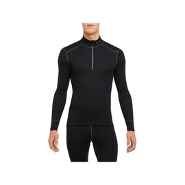 Thermowave Mens Xtreme 1/2 Zip LS Shirt, Black/Grey, Large Thermowave Mens Xtreme 1/2 Zip LS Shirt, Black/Grey, Large